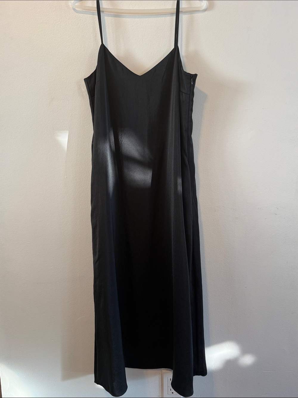 NWT Uniqlo Satin Camisole Dress Black - Size Small S/P